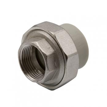 Муфта комб. разъемная, вн 25х3/4'' EVER® plast   СЕРЫЙ (Россия)