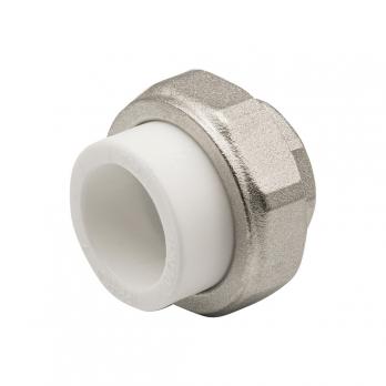 Муфта комб. разъемная, вн 25х3/4" EVER® plast БЕЛЫЙ (Россия)