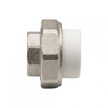 Муфта комб. разъемная, вн 25х3/4" EVER® plast БЕЛЫЙ (Россия)