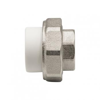 Муфта комб. разъемная, вн 25х3/4" EVER® plast БЕЛЫЙ (Россия)