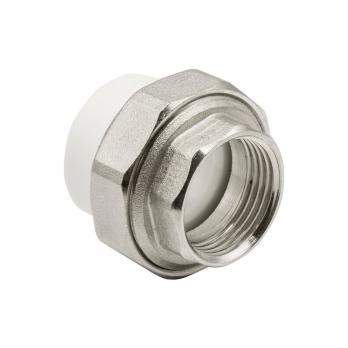 Муфта комб. разъемная, вн 32х1" EVER® plast БЕЛЫЙ (Россия)