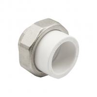 Муфта комб. разъемная, вн 32х3/4" EVER® plast  БЕЛЫЙ (Россия)
