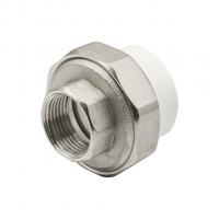 Муфта комб. разъемная, вн 32х3/4" EVER® plast  БЕЛЫЙ (Россия)