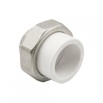 Муфта комб. разъемная, вн 32х3/4" EVER® plast  БЕЛЫЙ (Россия)