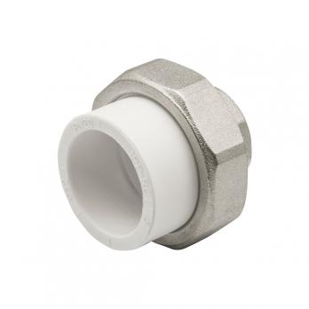 Муфта комб. разъемная, вн 32х3/4" EVER® plast  БЕЛЫЙ (Россия)