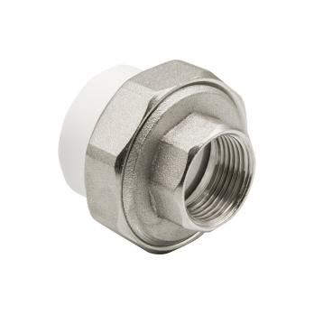 Муфта комб. разъемная, вн 32х3/4" EVER® plast  БЕЛЫЙ (Россия)