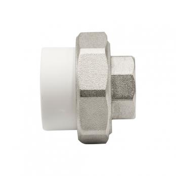Муфта комб. разъемная, вн 32х3/4" EVER® plast  БЕЛЫЙ (Россия)
