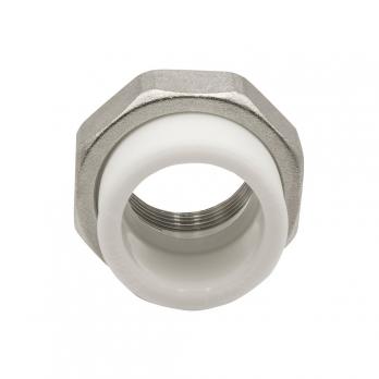 Муфта комб. разъемная, вн 40х1 1/4" EVER® plast БЕЛЫЙ (Россия)