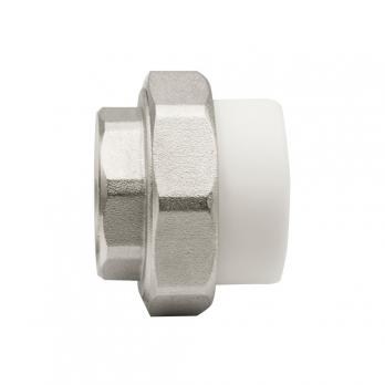 Муфта комб. разъемная, вн 40х1 1/4" EVER® plast БЕЛЫЙ (Россия)