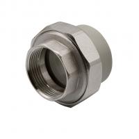 Муфта комб. разъемная, вн 40х1 1/4" EVER® plast  СЕРЫЙ (Россия)