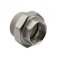 Муфта комб. разъемная, вн 40х1 1/4" EVER® plast  СЕРЫЙ (Россия)