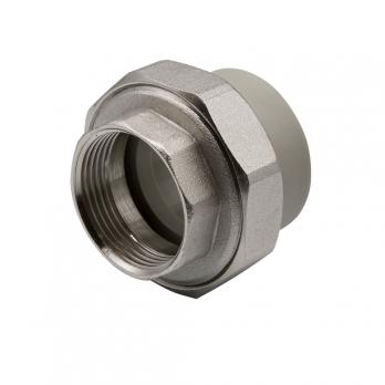 Муфта комб. разъемная, вн 40х1 1/4" EVER® plast  СЕРЫЙ (Россия)