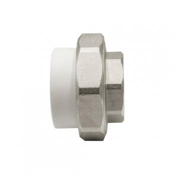 Муфта комб. разъемная, вн 50х1 1/2" EVER® plast  БЕЛЫЙ (Россия)