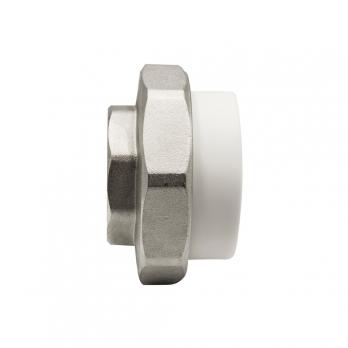 Муфта комб. разъемная, вн 63х2" EVER® plast  БЕЛЫЙ (Россия)