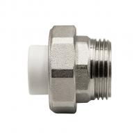 Муфта комб. разъемная, нар 20х1" EVER® plast  БЕЛЫЙ (Россия)