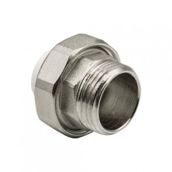 Муфта комб. разъемная, нар 20х1" EVER® plast  БЕЛЫЙ (Россия)