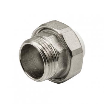 Муфта комб. разъемная, нар 20х1" EVER® plast  БЕЛЫЙ (Россия)