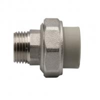 Муфта комб. разъемная, нар 20х1/2'' EVER® plast  СЕРЫЙ (Россия)