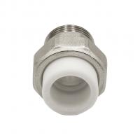 Муфта комб. разъемная, нар 20х3/4" EVER® plast  БЕЛЫЙ (Россия)