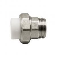 Муфта комб. разъемная, нар 20х3/4" EVER® plast  БЕЛЫЙ (Россия)