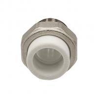 Муфта комб. разъемная, нар 25х1" EVER® plast  БЕЛЫЙ (Россия)