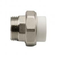 Муфта комб. разъемная, нар 25х1" EVER® plast  БЕЛЫЙ (Россия)