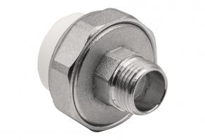 Муфта комб. разъемная, нар 25х1/2" EVER® plast БЕЛЫЙ (Россия)