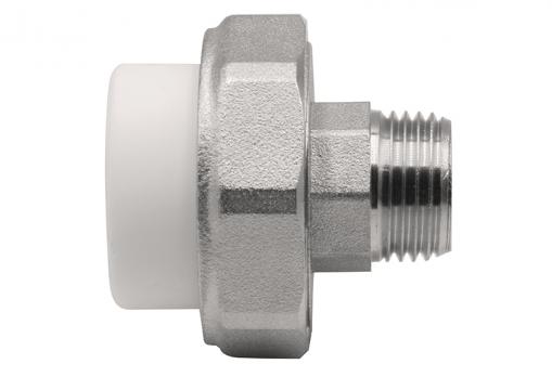 Муфта комб. разъемная, нар 25х1/2" EVER® plast БЕЛЫЙ (Россия)