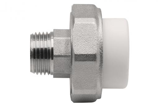 Муфта комб. разъемная, нар 25х1/2" EVER® plast БЕЛЫЙ (Россия)