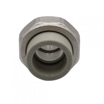 Муфта комб. разъемная, нар 25х3/4'' EVER® plast  СЕРЫЙ (Россия)