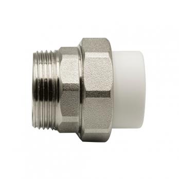 Муфта комб. разъемная, нар 32х1 1/4" EVER® plast  БЕЛЫЙ (Россия)