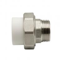 Муфта комб. разъемная, нар 32х1'' EVER® plast  БЕЛЫЙ (Россия)