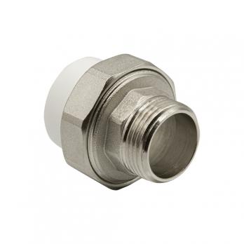 Муфта комб. разъемная, нар 32х1'' EVER® plast  БЕЛЫЙ (Россия)