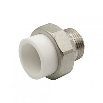Муфта комб. разъемная, нар 32х1'' EVER® plast  БЕЛЫЙ (Россия)