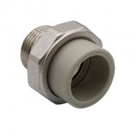 Муфта комб. разъемная, нар 32х1'' EVER® plast  СЕРЫЙ (Россия)