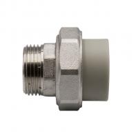 Муфта комб. разъемная, нар 32х1'' EVER® plast  СЕРЫЙ (Россия)