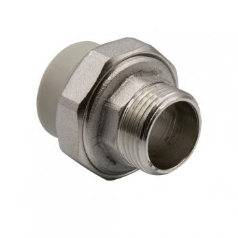 Муфта комб. разъемная, нар 32х1'' EVER® plast  СЕРЫЙ (Россия)