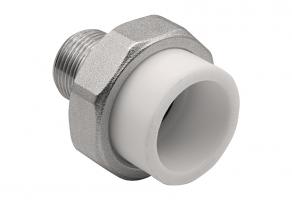 Муфта комб. разъемная, нар 32х3/4" EVER® plast БЕЛЫЙ (Россия)