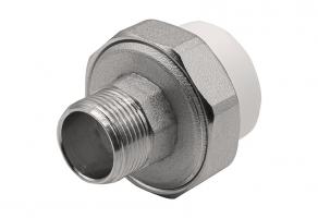 Муфта комб. разъемная, нар 32х3/4" EVER® plast БЕЛЫЙ (Россия)