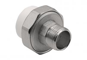 Муфта комб. разъемная, нар 32х3/4" EVER® plast БЕЛЫЙ (Россия)