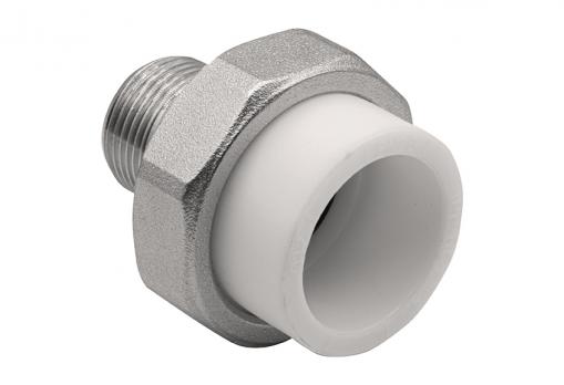 Муфта комб. разъемная, нар 32х3/4" EVER® plast БЕЛЫЙ (Россия)