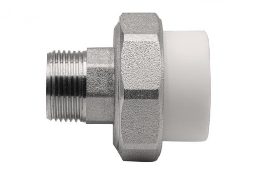 Муфта комб. разъемная, нар 32х3/4" EVER® plast БЕЛЫЙ (Россия)