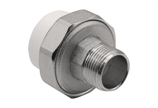 Муфта комб. разъемная, нар 32х3/4" EVER® plast БЕЛЫЙ (Россия)