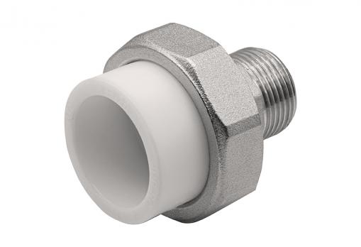 Муфта комб. разъемная, нар 32х3/4" EVER® plast БЕЛЫЙ (Россия)