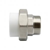 Муфта комб. разъемная, нар 40х1 1/4" EVER® plast  БЕЛЫЙ (Россия)