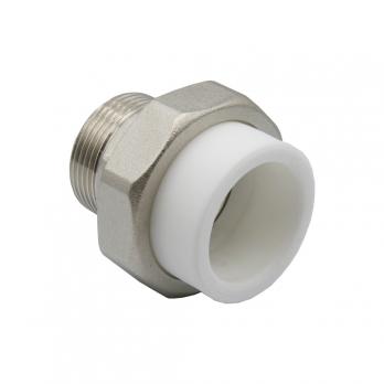 Муфта комб. разъемная, нар 40х1 1/4" EVER® plast  БЕЛЫЙ (Россия)