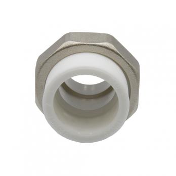 Муфта комб. разъемная, нар 40х1 1/4" EVER® plast  БЕЛЫЙ (Россия)