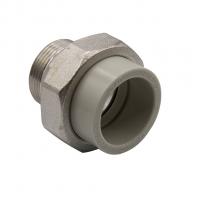 Муфта комб. разъемная, нар 40х1 1/4'' EVER® plast  СЕРЫЙ (Россия)