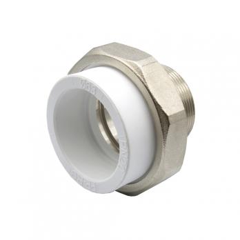 Муфта комб. разъемная, нар 63х2" EVER® plast  БЕЛЫЙ (Россия)