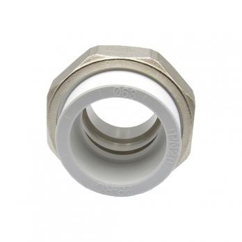 Муфта комб. разъемная, нар 63х2" EVER® plast  БЕЛЫЙ (Россия)